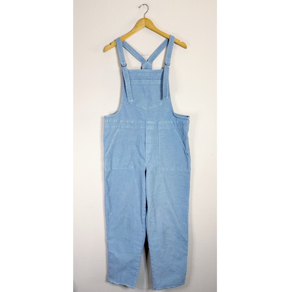 AERIE light blue corduroy overalls LARGE